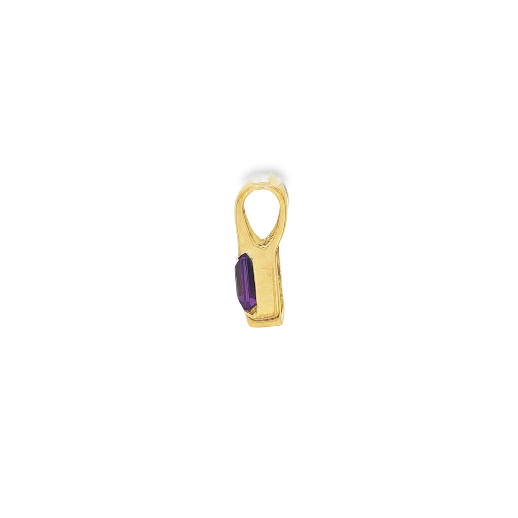 DIJE CON PIEDRA LILA