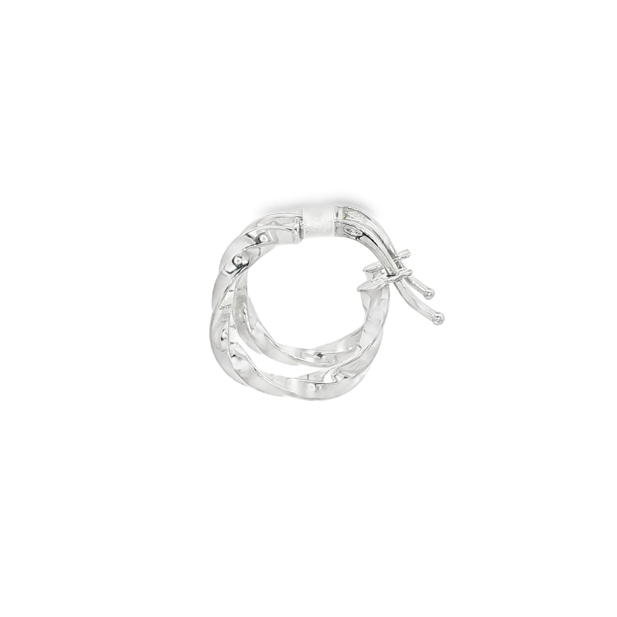 PENDIENTES ARO RIZADO ORO BLACO