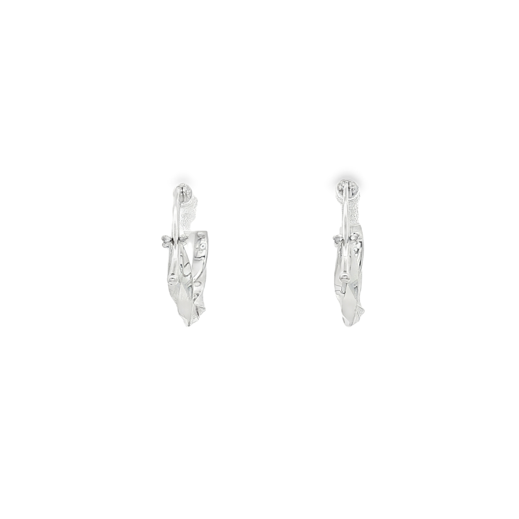 PENDIENTES ARO RIZADO ORO BLACO