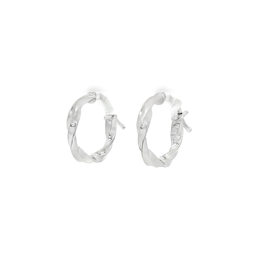 PENDIENTES ARO RIZADO ORO BLACO