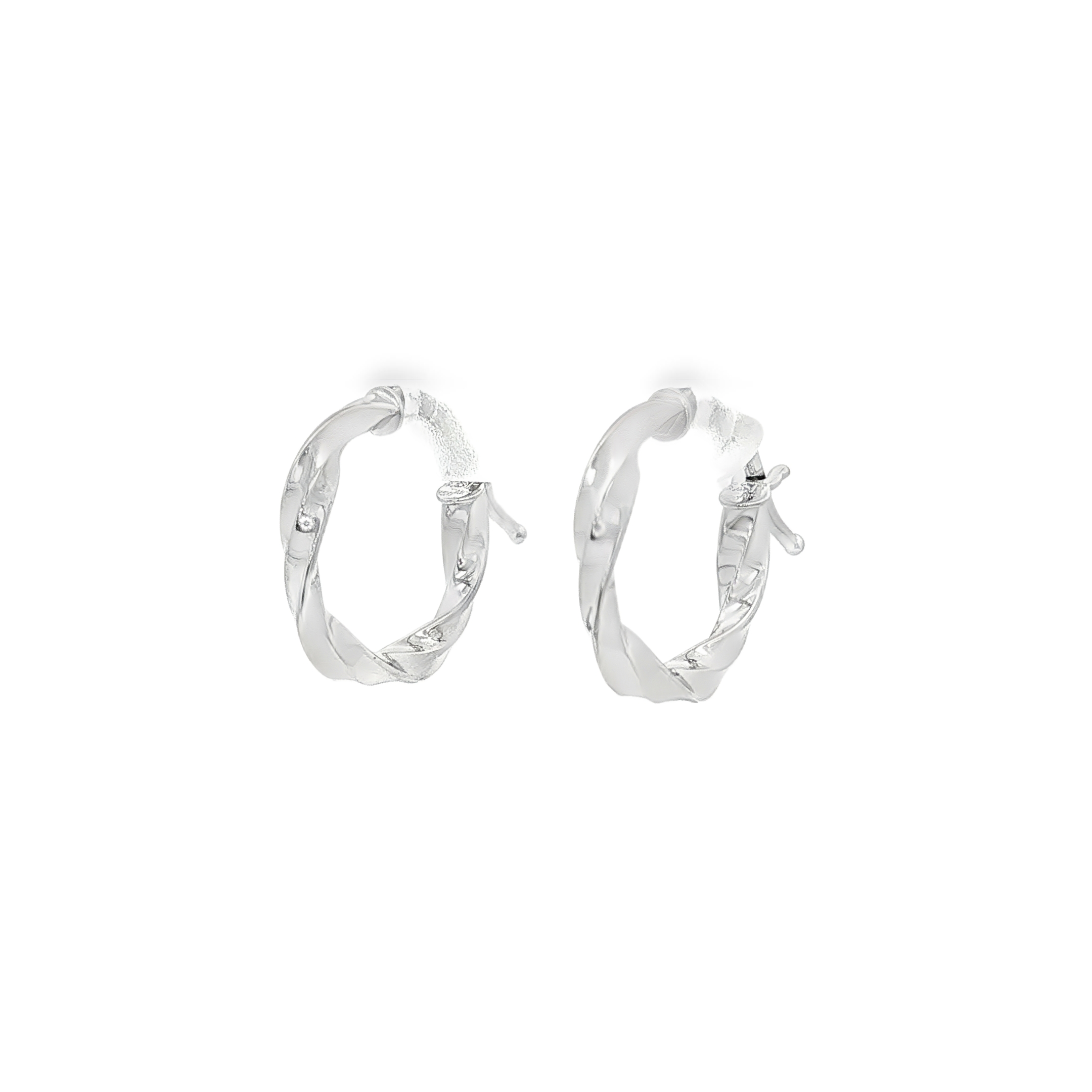 PENDIENTES ARO RIZADO ORO BLACO
