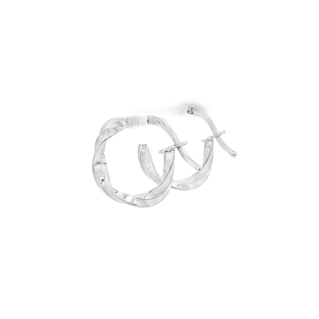 PENDIENTES ARO RIZADO ORO BLACO