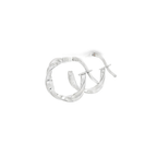 PENDIENTES ARO RIZADO ORO BLACO