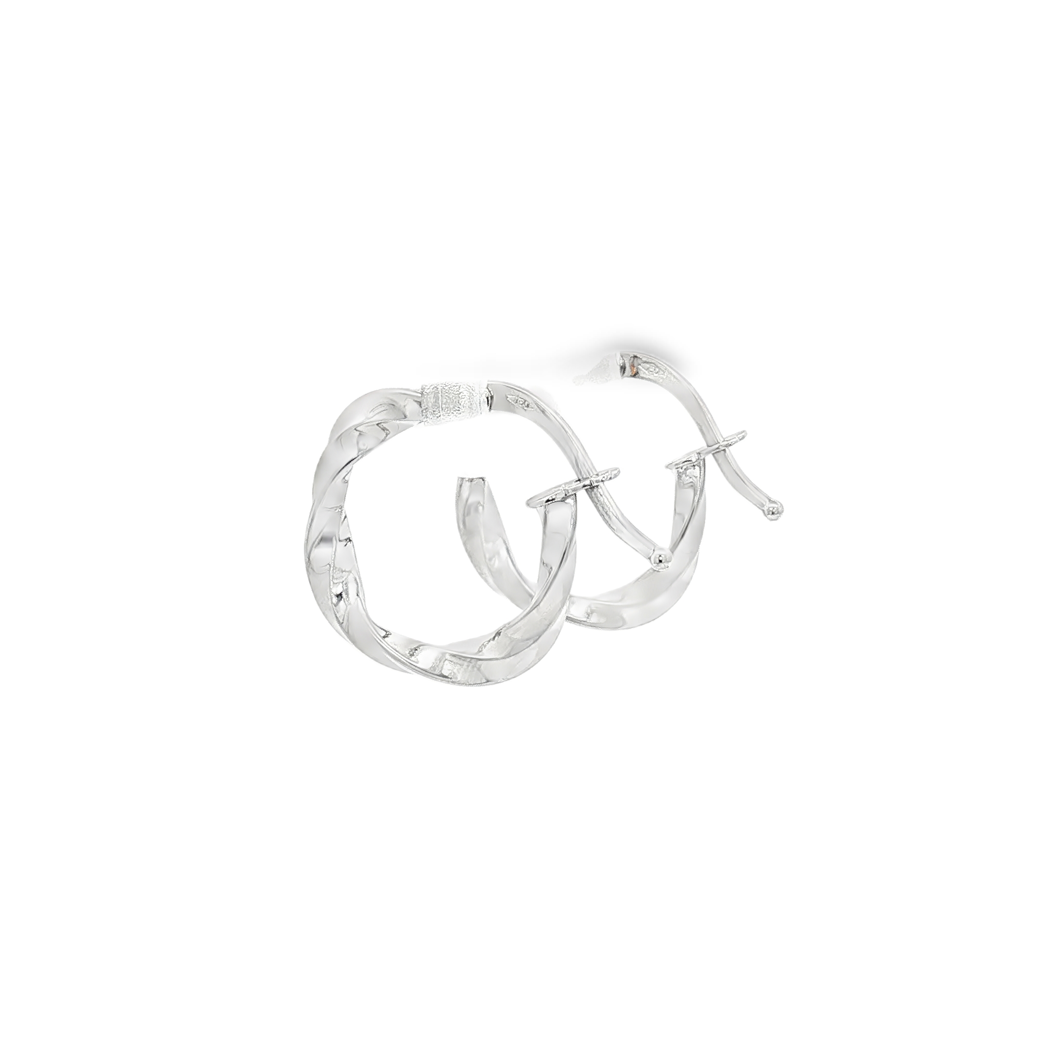 PENDIENTES ARO RIZADO ORO BLACO