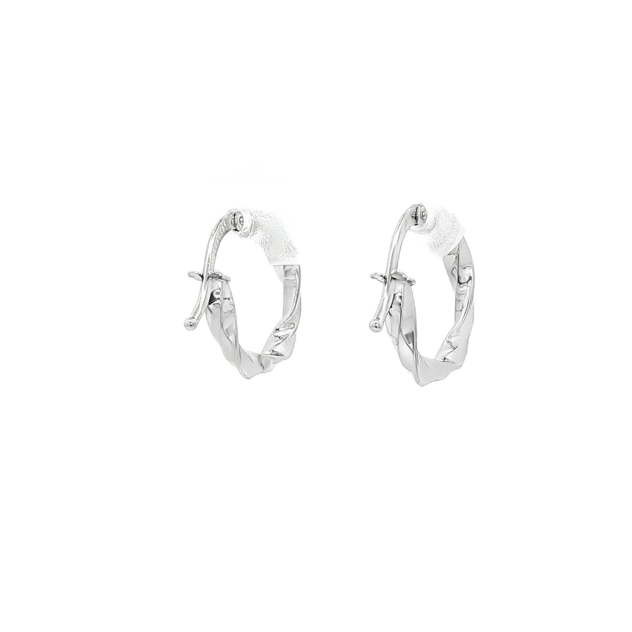 PENDIENTES ARO RIZADO ORO BLACO