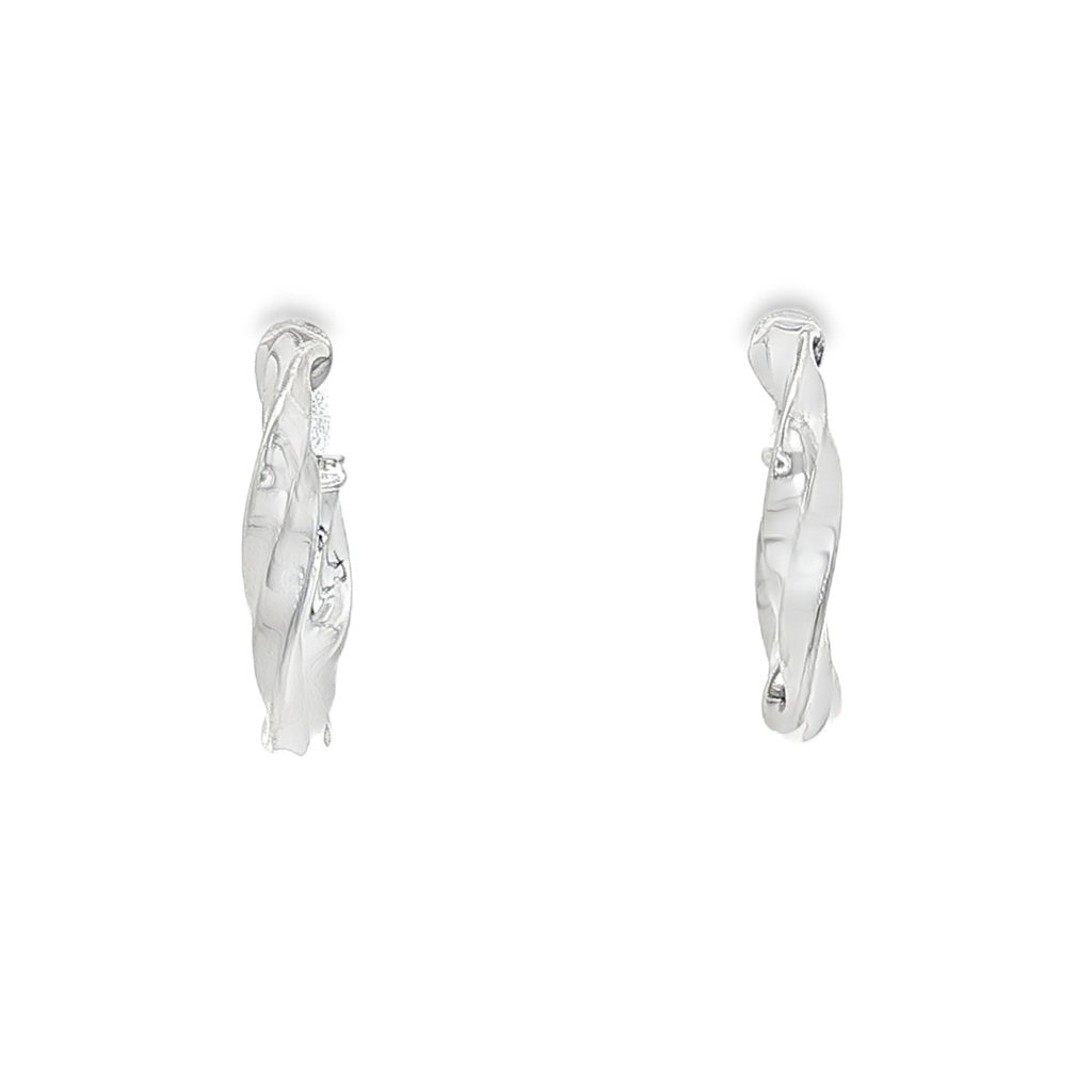 PENDIENTES ARO RIZADO ORO BLACO