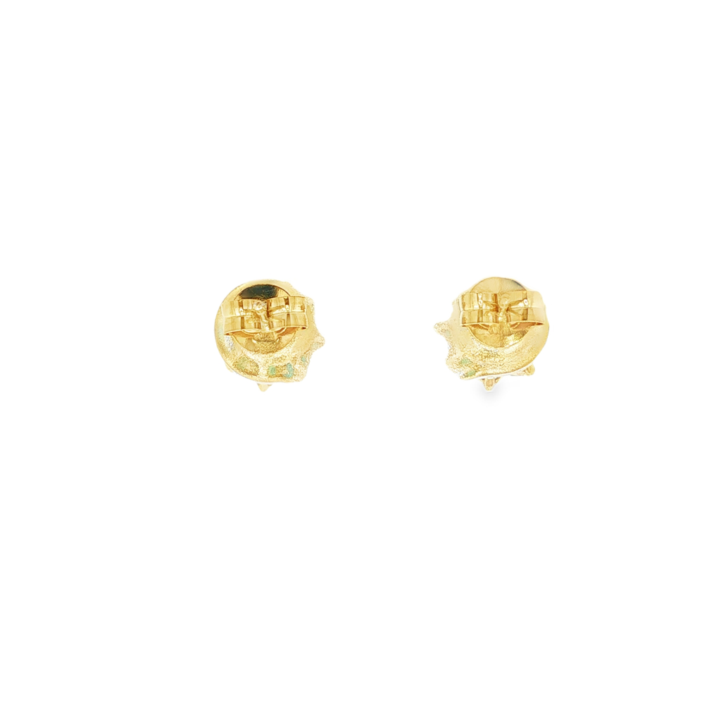 PENDIENTES FLOR CON ESMERALDAS