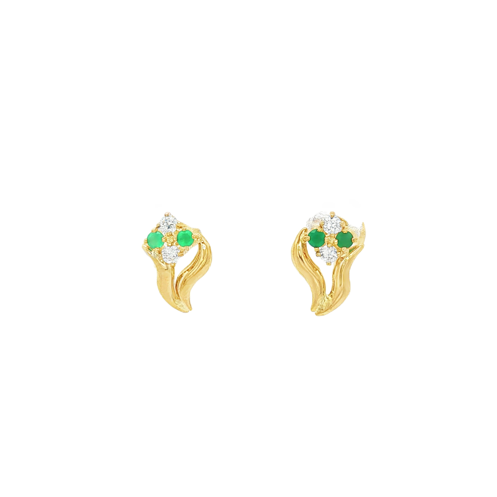 PENDIENTES FLOR CON CIRCONITAS
