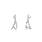 PENDIENTES DE ORO BLANCO CON CIRCONITAS
