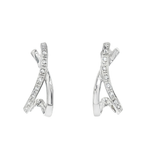 PENDIENTES DE ORO BLANCO CON CIRCONITAS