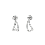 PENDIENTES DE ORO BLANCO CON CIRCONITAS