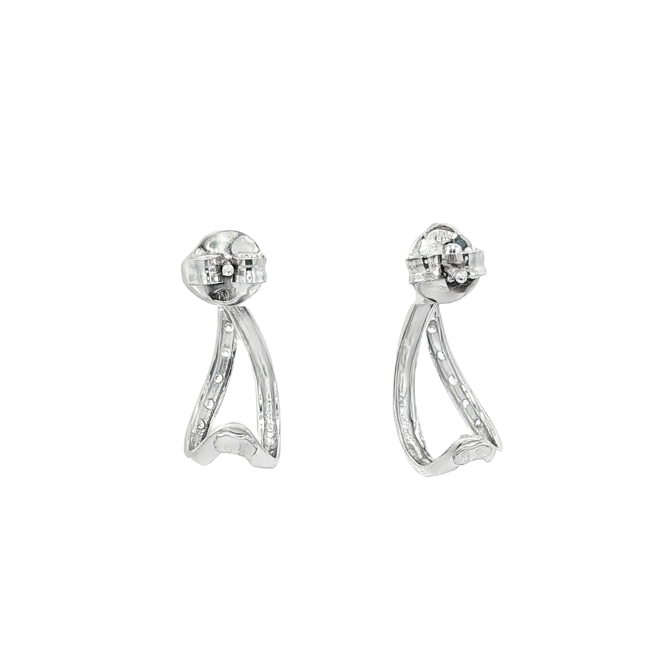 PENDIENTES DE ORO BLANCO CON CIRCONITAS