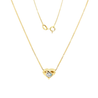 CADENA VENECIA + DIJE CORAZON CON CIRCONITA