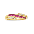 ANILLO CON DIAMANTES Y RUBIES