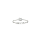 SOLITARIO DE ORO BLANCO CON DIAMANTE