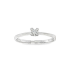 SOLITARIO DE ORO BLANCO CON DIAMANTE