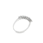 ANILLO MEDIA ALIANZA ORO BLANCO CON DIAMANTES