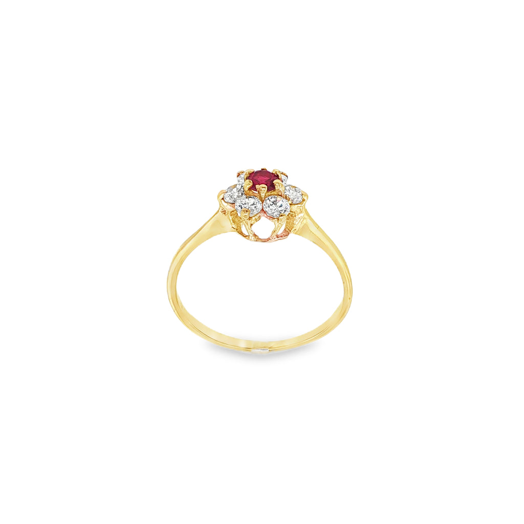 ANILLO FLOR CON CIRCONITAS