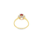 ANILLO FLOR CON CIRCONITAS