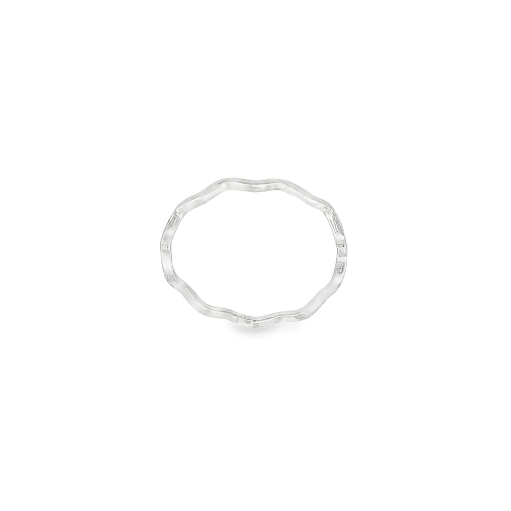 ANILLO ONDAS ORO BLANCO