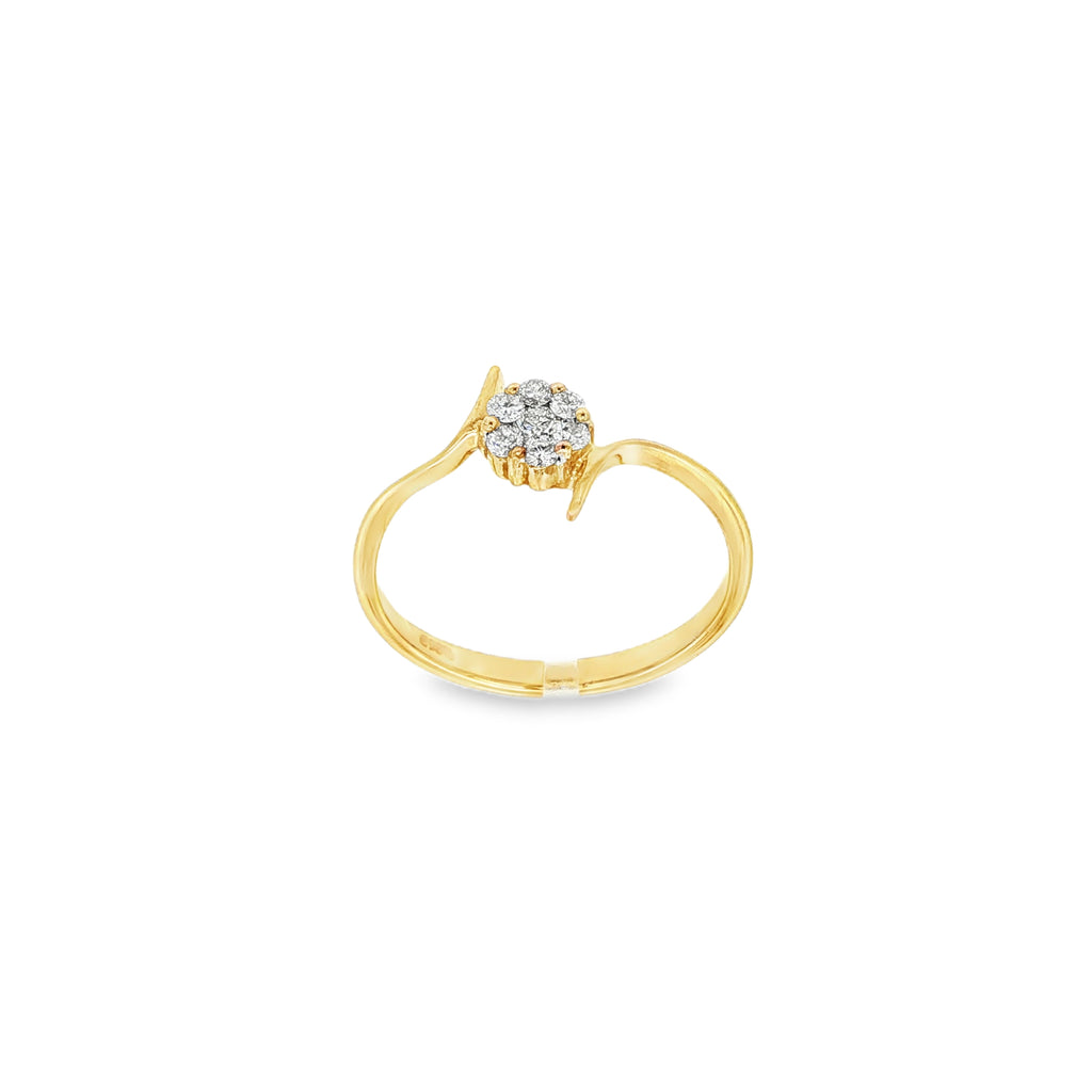 ANILLO FLOR CON DIAMANTES