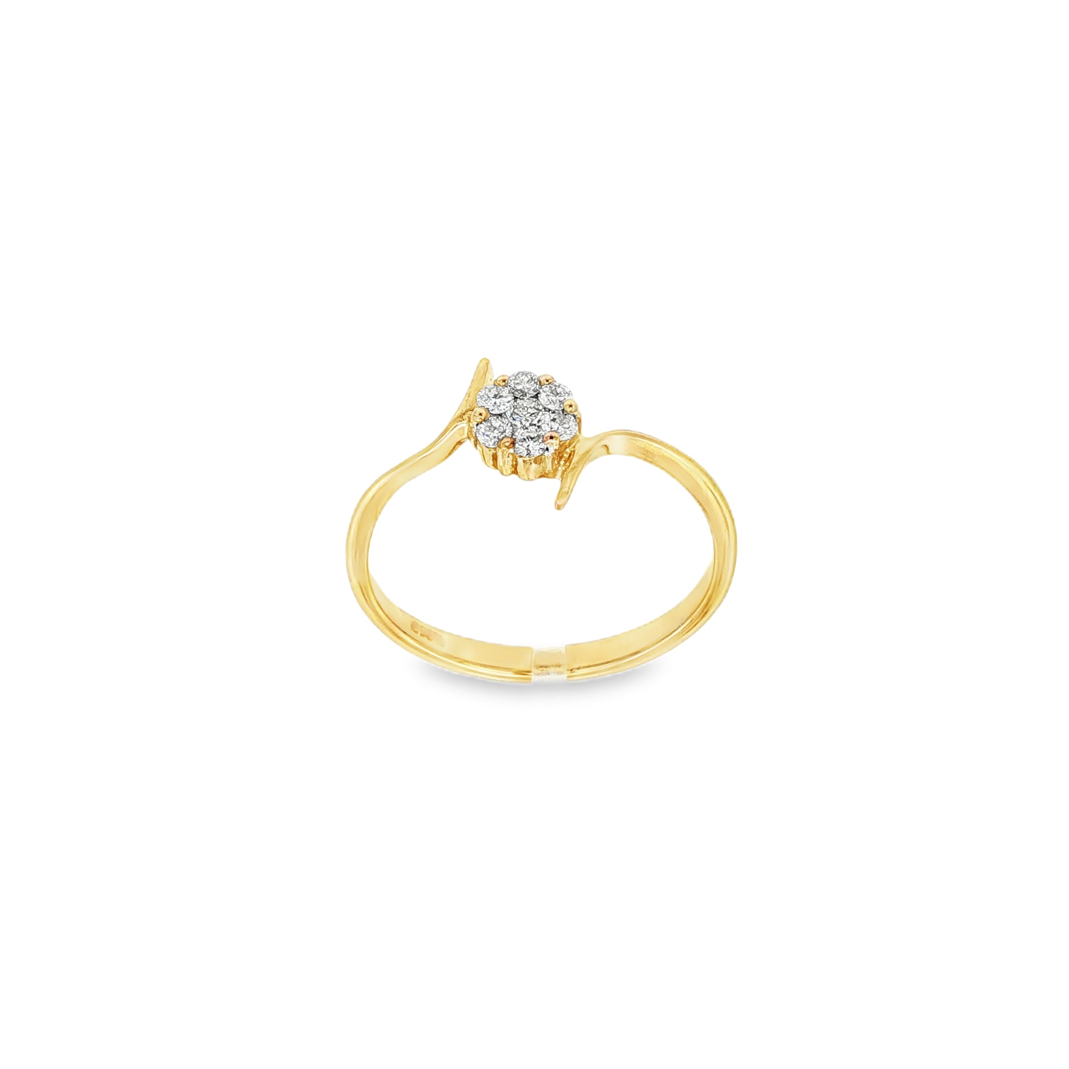 ANILLO FLOR CON DIAMANTES