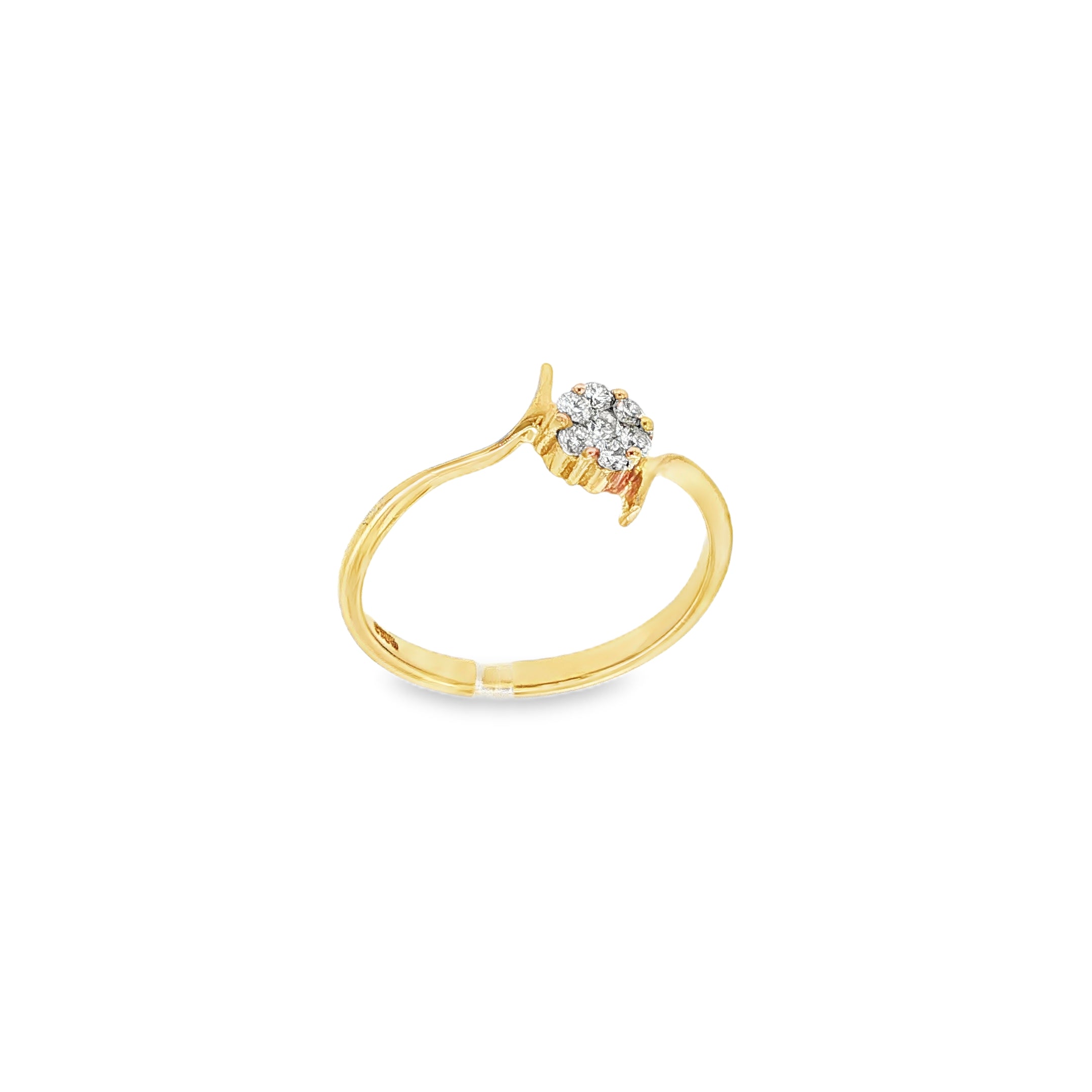 ANILLO FLOR CON DIAMANTES