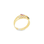 ANILLO TRIPLE CON CIRCONITAS
