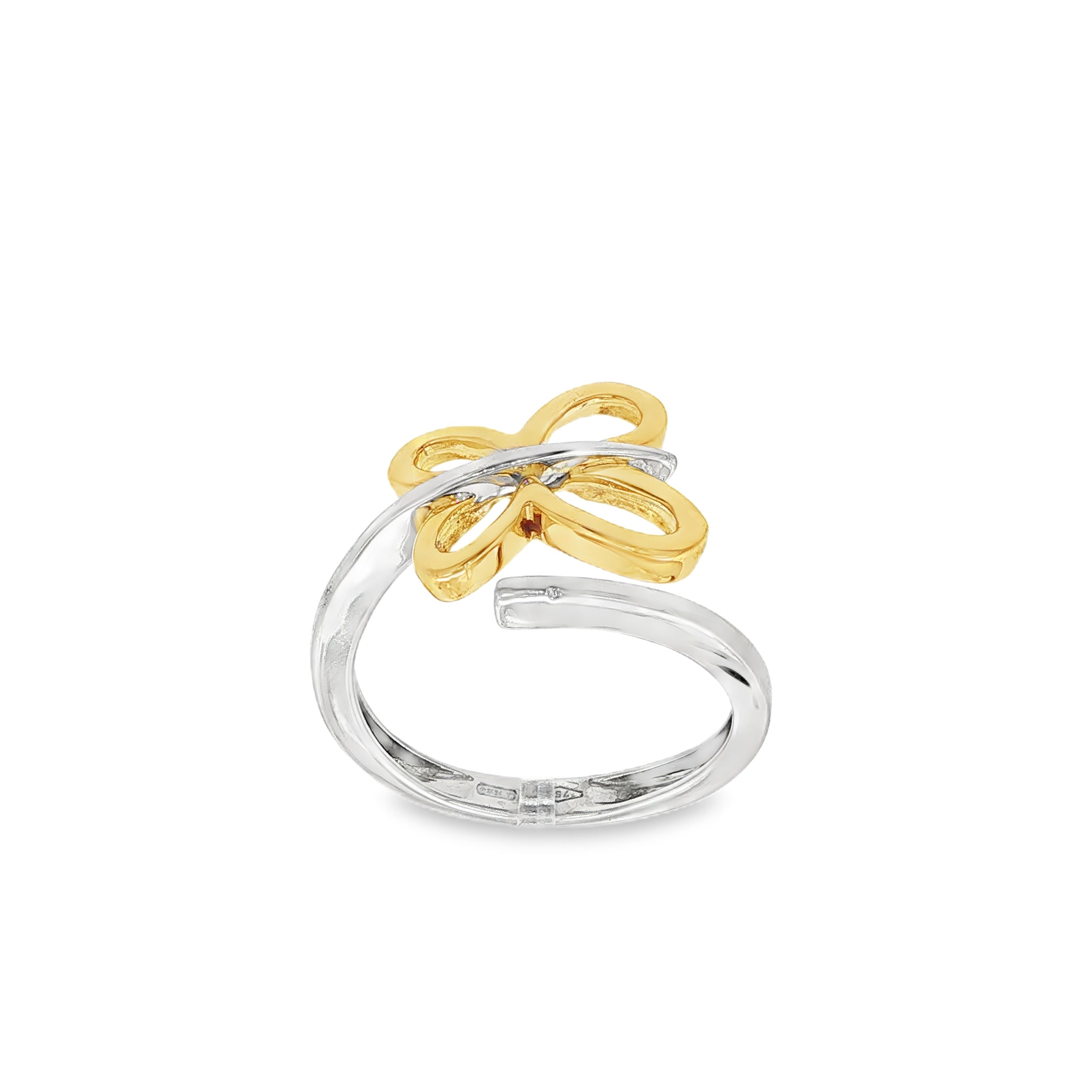 ANILLO MARIPOSA BICOLOR
