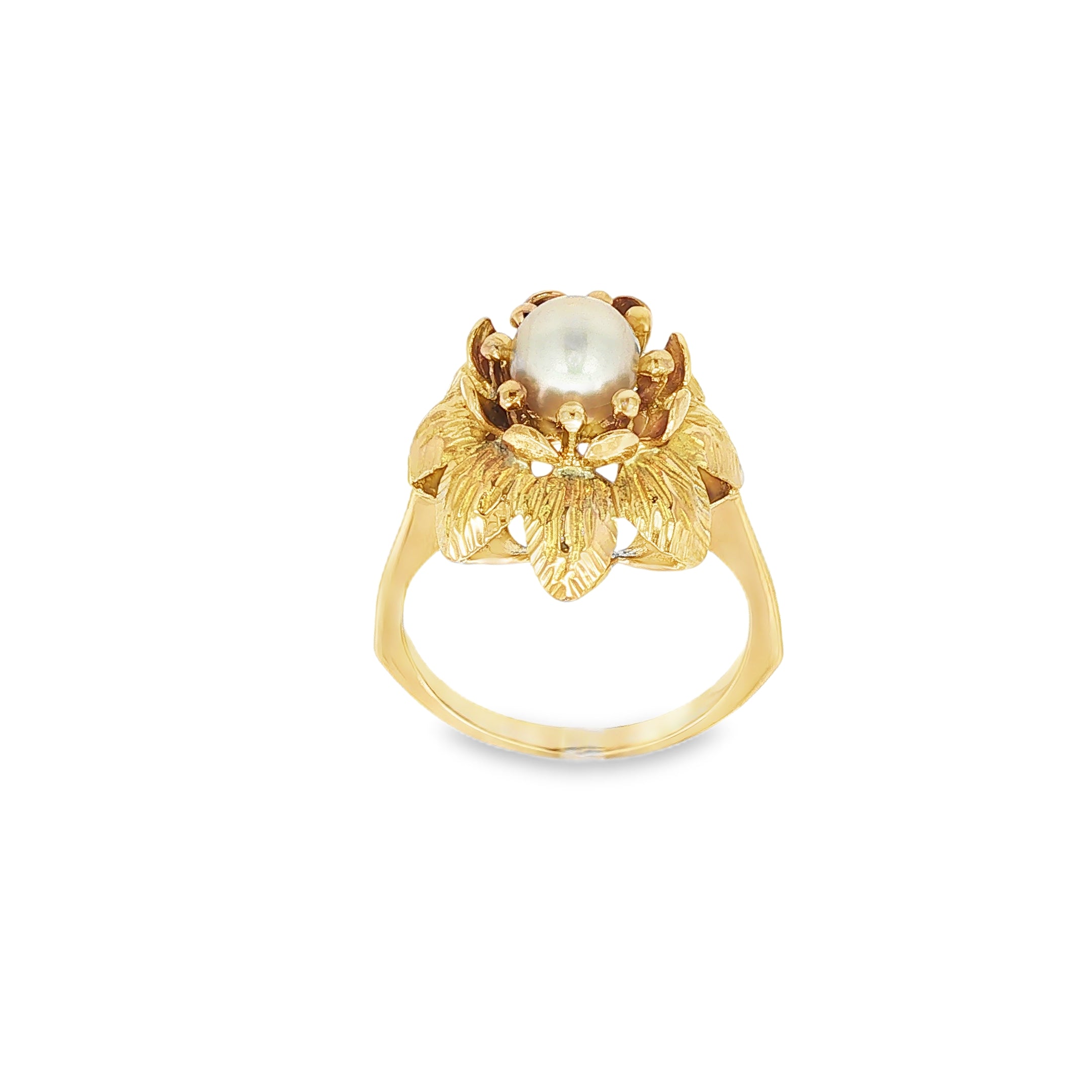 ANILLO FLOR CON PERLA