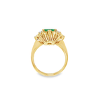 SORTIJA CON ESMERALDA Y DIAMANTES
