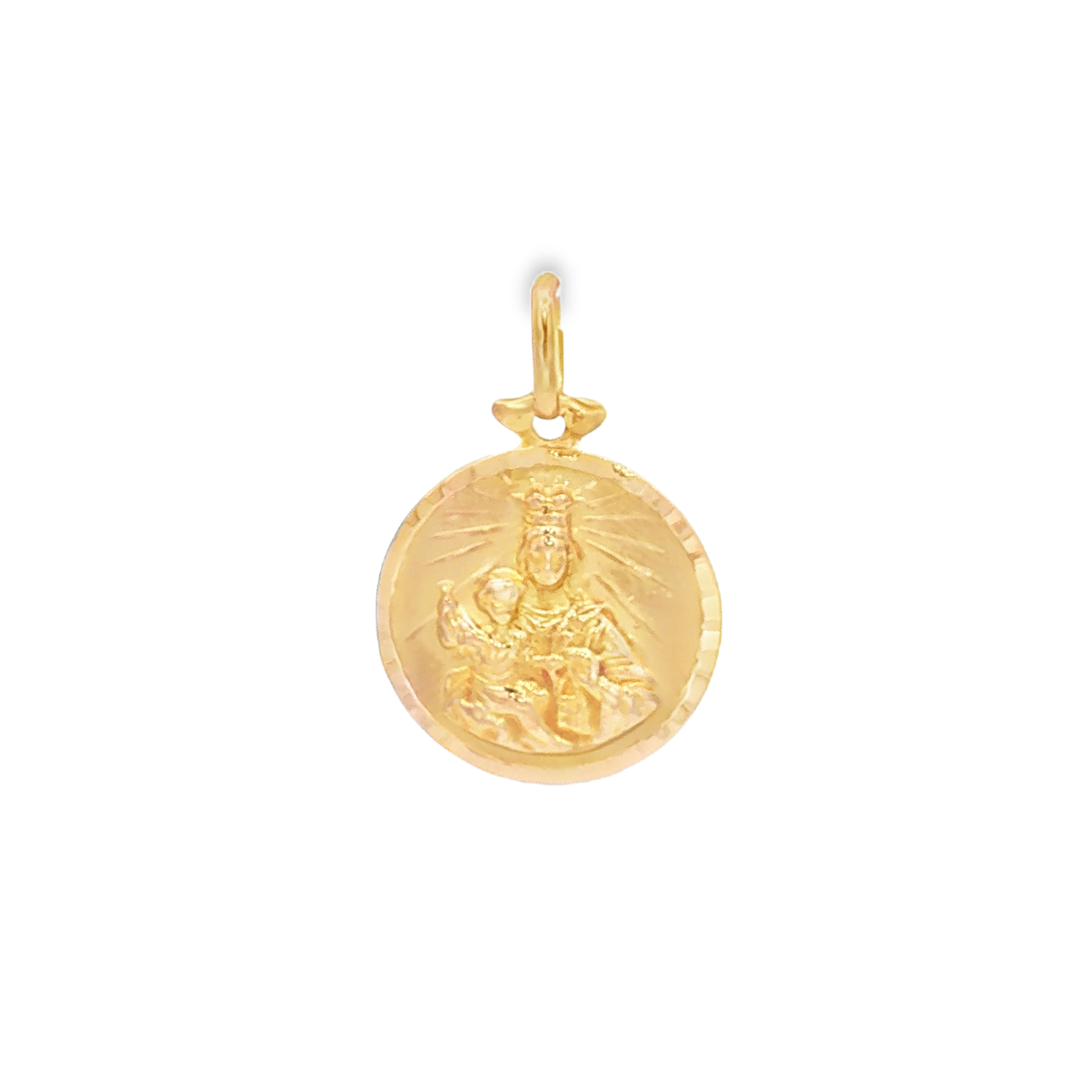 COLGANTE MEDALLA DE VIRGEN Y JESUS