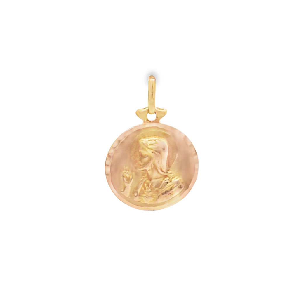 COLGANTE MEDALLA DE VIRGEN Y JESUS