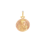 COLGANTE MEDALLA DE VIRGEN Y JESUS