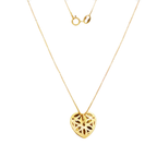CADENA VENECIA CON COLGANTE CORAZON CON CIRCONITA