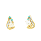 ANILLO + PENDIENTES CON PERLAS Y CIRCONITAS