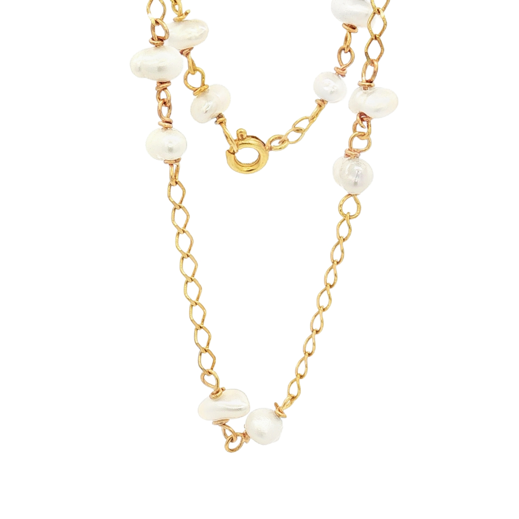 PULSERA ROMBO CON PERLAS