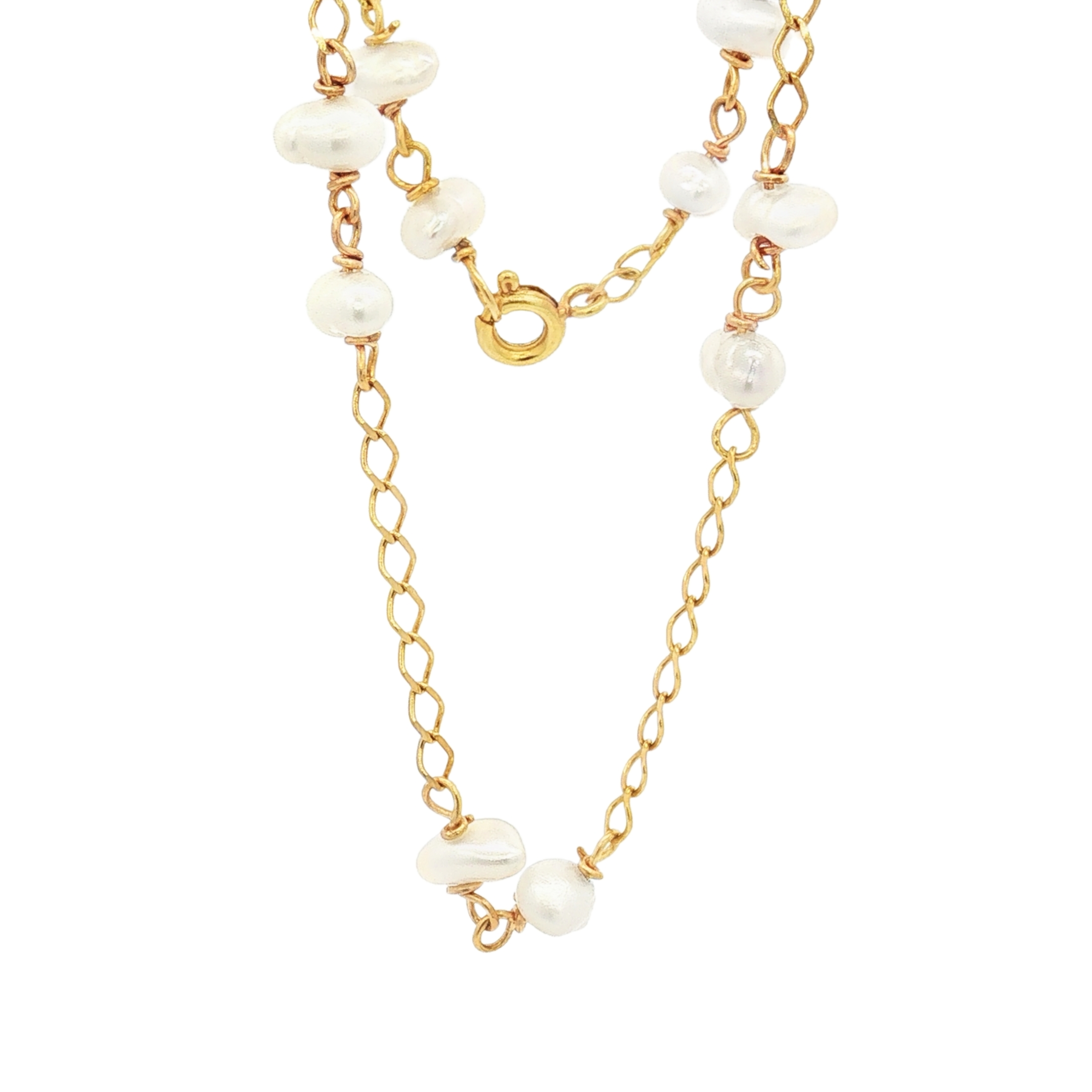 PULSERA ROMBO CON PERLAS