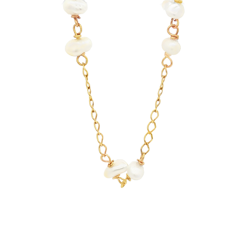 PULSERA ROMBO CON PERLAS