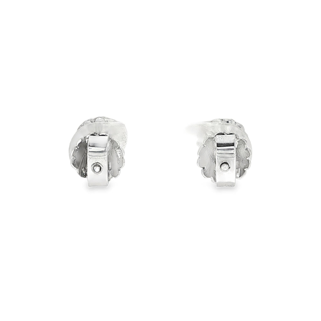 PENDIENTES ORO BLANCO CON PERLAS