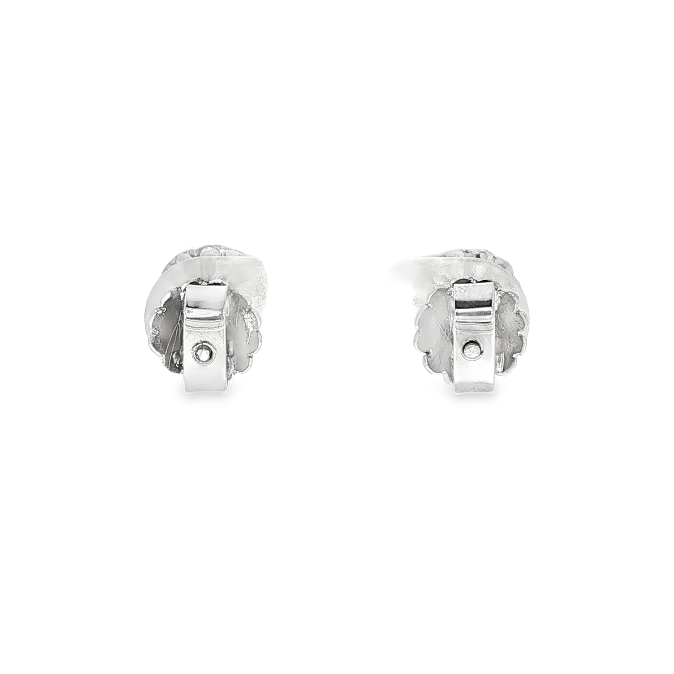PENDIENTES ORO BLANCO CON PERLAS