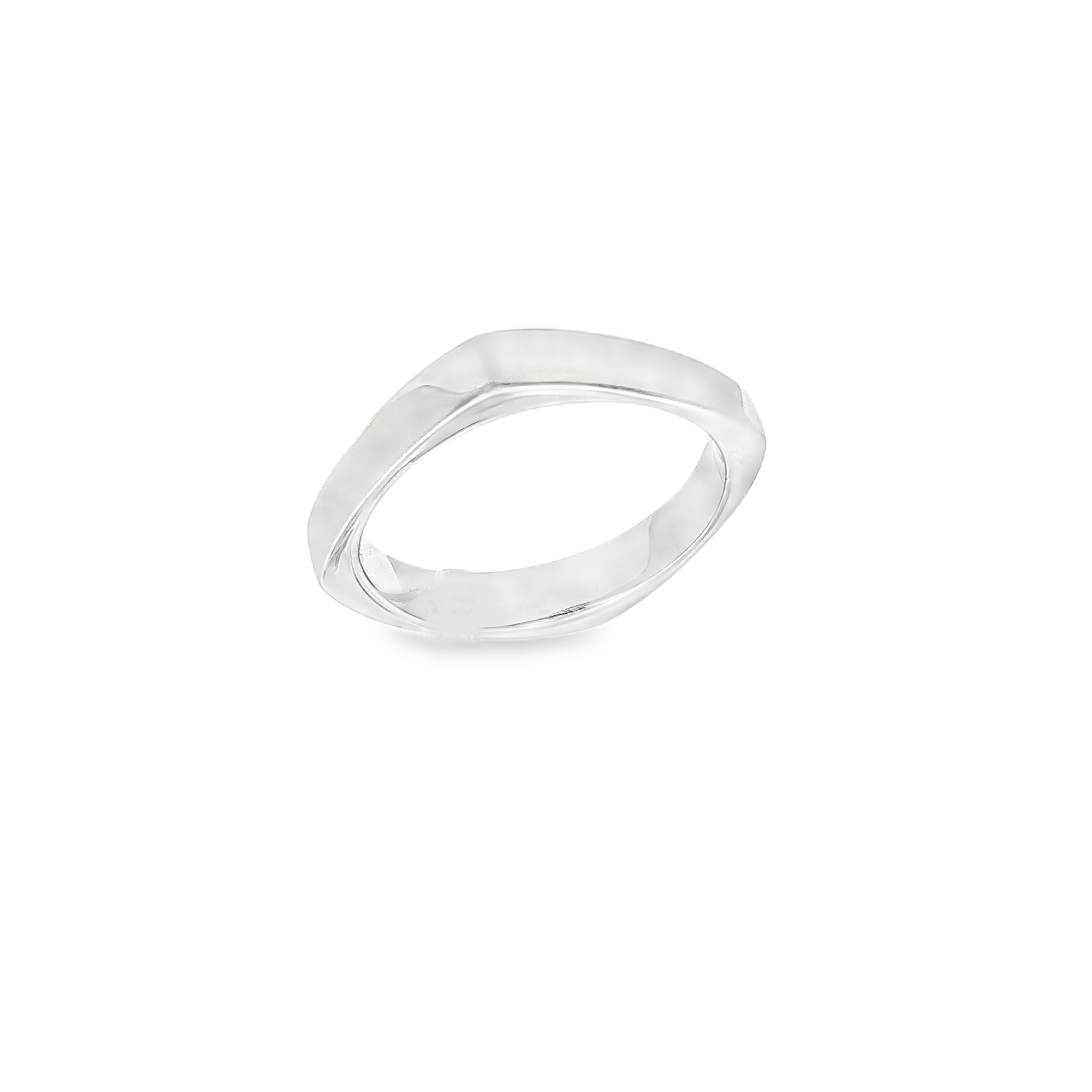 ANILLO CUADRADO ORO BLANCO