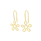 PENDIENTES GANCHOS CON FLOR