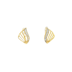 PENDIENTES ALAS BICOLOR CON CIRCONITAS