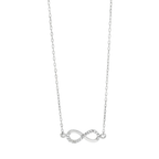 PULSERA INFINITO ORO BLANCO CON CIRCONITAS