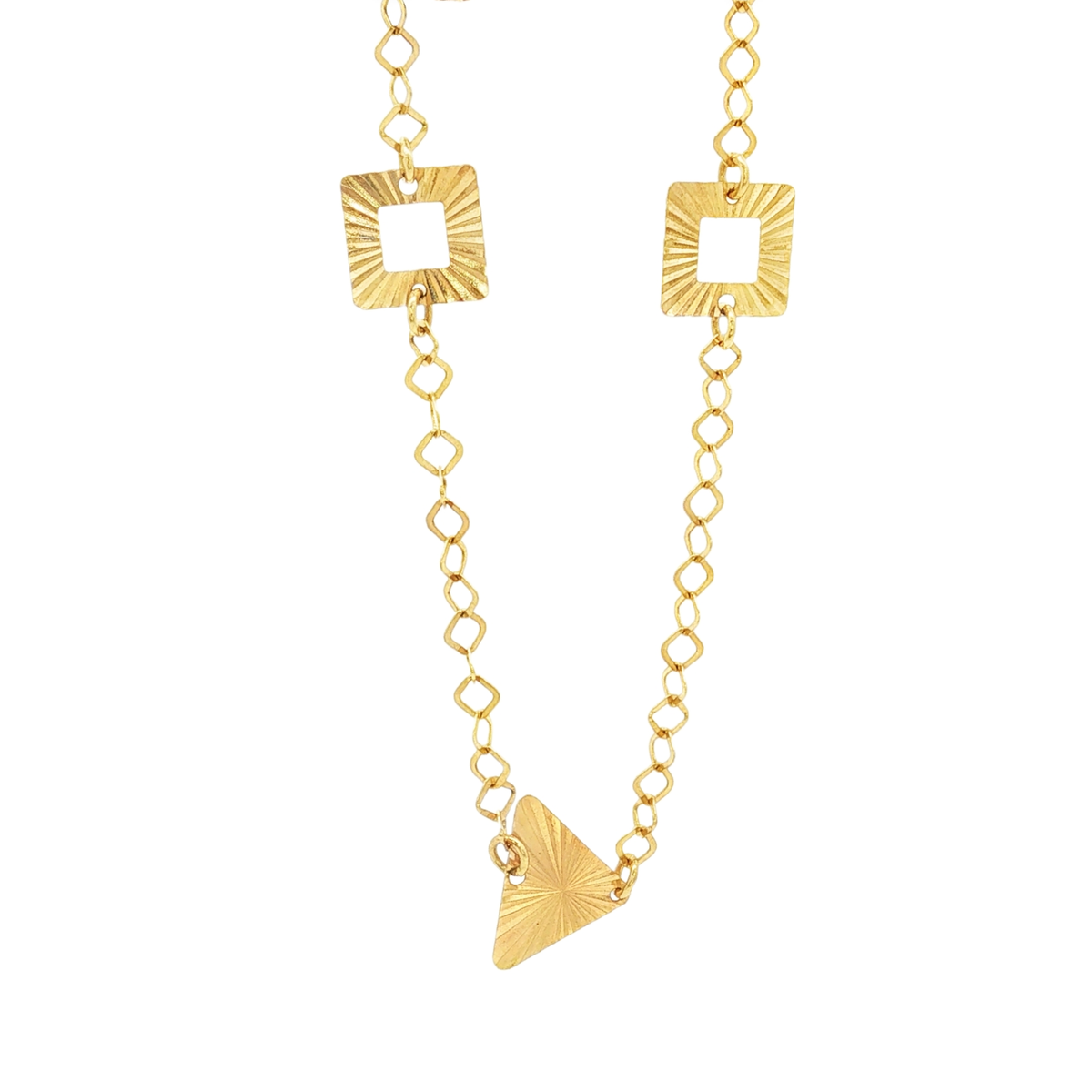 PULSERA FORMAS GEOMETRICAS CON ESMERALDA