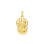 COLGANTE MEDALLA DE VIRGEN CON CIRCONITA
