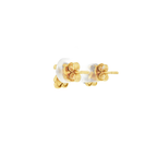 PENDIENTES OSO TOUS BICOLOR CON BRILLANTES