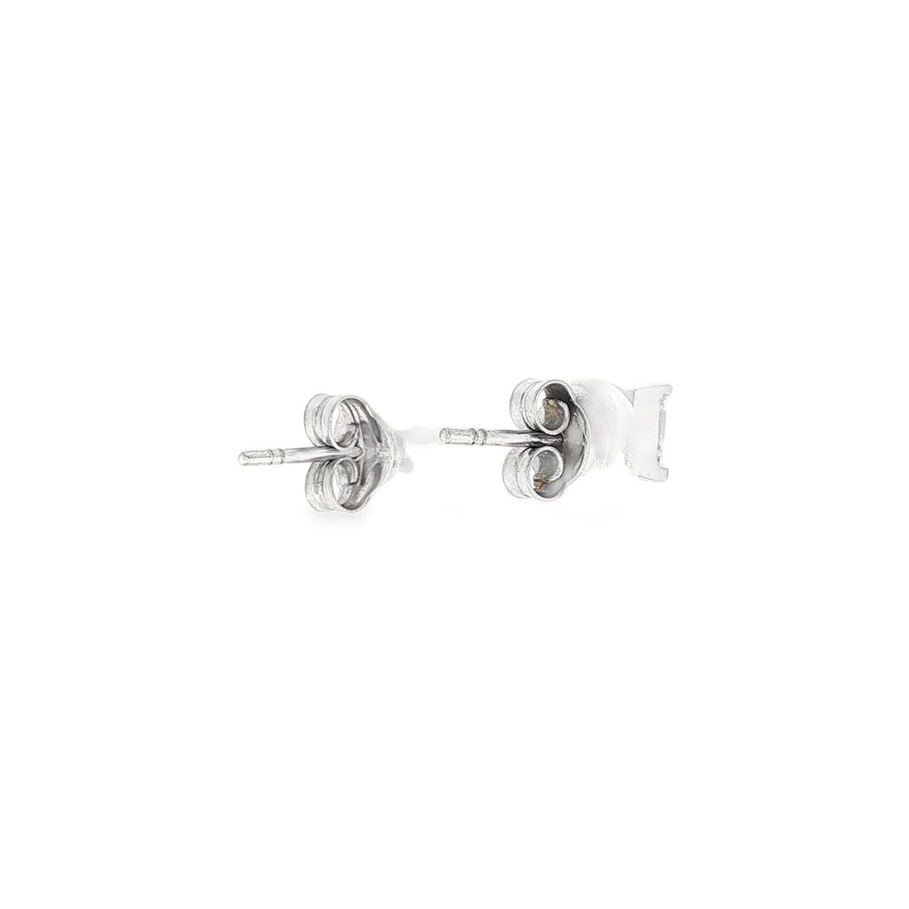 PENDIENTES CUADRADOS ORO BLANCO CON DIAMANTE TALLA PRINCESA