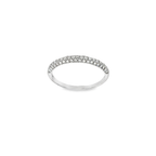 ANILLO MEDIA ALIANZA ORO BLANCO CON BRILLANTES